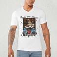 Just One More Chapter Cat Reading Books Coffee Lovers Premium Tri-Blend Men's V-Neck T-Shirt Just One More Chapter Cat Reading Books Coffee Lovers Premium Tri-Blend Men's V-Neck T-Shirt