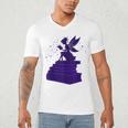 Kawaii Fairy Bookish Book Lover Library Read Men's V-Neck T-Shirt