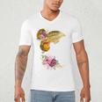 And Into The Library She Goes Book Lover Reading Bookworm Men's V-Neck T-Shirt