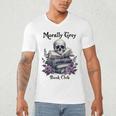 Morally Grey Book Club Gothic Vintage Style Men's V-Neck T-Shirt Morally Grey Book Club Gothic Vintage Style Men's V-Neck T-Shirt