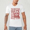 North Pole Book Club Christmas Men's V-Neck T-Shirt North Pole Book Club Christmas Men's V-Neck T-Shirt