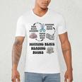 Nothing Beats Reading Rock Paper Scissors Reader Book Lover Men's V-Neck T-Shirt
