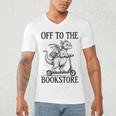 Off To The Bookstore Reading Bookworm Men's V-Neck T-Shirt