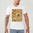 Orange Comic Book Orange Color Graphic Premium Tri-Blend Men's V-Neck T-Shirt