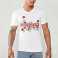 Poppy Field Wizard Of Oz Cowardly Brave Lion Book Men's V-Neck T-Shirt Poppy Field Wizard Of Oz Cowardly Brave Lion Book Men's V-Neck T-Shirt