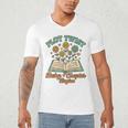 Pregnancy Announcement Book Lover Reveal Pregnant Men's V-Neck T-Shirt
