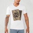 Queen Of Books Playing Card Aesthetic For Book Lovers Premium Tri-Blend Men's V-Neck T-Shirt Queen Of Books Playing Card Aesthetic For Book Lovers Premium Tri-Blend Men's V-Neck T-Shirt