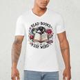 Read Books Be Kind Stay Weird Dragon Book Lover Men's V-Neck T-Shirt