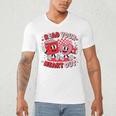 Read Your Heart Out Valentine's Day Retro Teacher Bookish Men's V-Neck T-Shirt