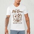 Reading Book Lover Bookish Librarian Silly Goose Book Club Men's V-Neck T-Shirt