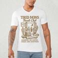 Reading Book Lover Bookish Motherhood Tired Moms Book Club Men's V-Neck T-Shirt Reading Book Lover Bookish Motherhood Tired Moms Book Club Men's V-Neck T-Shirt