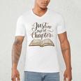 Reading Book Lover Club Librarian Just One More Chapter Men's V-Neck T-Shirt Reading Book Lover Club Librarian Just One More Chapter Men's V-Neck T-Shirt