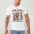 Reading Book Lover Made To Read Books Forces To Read Emails Men's V-Neck T-Shirt