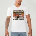 Reading Bookmarks Are For Quitters Reader Book Lovers Men's V-Neck T-Shirt Reading Bookmarks Are For Quitters Reader Book Lovers Men's V-Neck T-Shirt