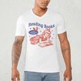 Reading Books I Can't Emotionally Handle Book Lover Men's V-Neck T-Shirt