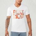 In My Reading Era Groovy Book Lovers Library Reading Women Men's V-Neck T-Shirt In My Reading Era Groovy Book Lovers Library Reading Women Men's V-Neck T-Shirt