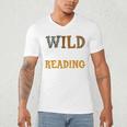 Reading Lover Apparel Wild About Reading Reading Books Men's V-Neck T-Shirt Reading Lover Apparel Wild About Reading Reading Books Men's V-Neck T-Shirt