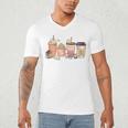 Reading Tea Coffee And Books Men's V-Neck T-Shirt Reading Tea Coffee And Books Men's V-Neck T-Shirt