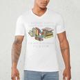 I Rescue Book Trapped In The Bookstore I'm Not A Hoarder Premium Tri-Blend Men's V-Neck T-Shirt I Rescue Book Trapped In The Bookstore I'm Not A Hoarder Premium Tri-Blend Men's V-Neck T-Shirt