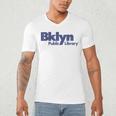 Retro Brooklyn Public Library NY New York Book Lover Men's V-Neck T-Shirt Retro Brooklyn Public Library NY New York Book Lover Men's V-Neck T-Shirt