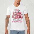 Retro Groovy Valentine Men Women Kid Tees By Emily All Booked For Valentines Book Reading Bookworm Nerdy Men's V-Neck T-Shirt Retro Groovy Valentine Men Women Kid Tees By Emily All Booked For Valentines Book Reading Bookworm Nerdy Men's V-Neck T-Shirt