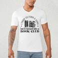 Retro I Tried To Form A Gang But It Turned Into A Book Club Men's V-Neck T-Shirt Retro I Tried To Form A Gang But It Turned Into A Book Club Men's V-Neck T-Shirt
