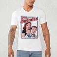 Retro Vampire Book Cover Style Stay Hydrated Halloween Men's V-Neck T-Shirt