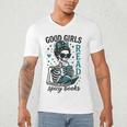 Romance Reader Good Girls Read Spicy Books Halloween Costume Men's V-Neck T-Shirt