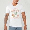 I Run ON HOT Tea & Books Reader Reading Meme Men's V-Neck T-Shirt I Run ON HOT Tea & Books Reader Reading Meme Men's V-Neck T-Shirt