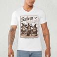 Salem Book Club Bookish Halloween Retro Salem Witch Book Men's V-Neck T-Shirt Salem Book Club Bookish Halloween Retro Salem Witch Book Men's V-Neck T-Shirt