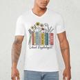 School Psychologist Book Psychology Teacher Appreciation Men's V-Neck T-Shirt