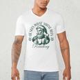 He Sees What You'Ve Been Reading Bookish Christmas Men's V-Neck T-Shirt He Sees What You'Ve Been Reading Bookish Christmas Men's V-Neck T-Shirt