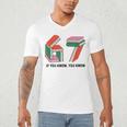 Six Seven 67 If You Know You Know 6 7 Reading Books Men's V-Neck T-Shirt