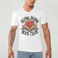 Slow Burn Book Club Romantasy Trope Smut Dark Romance Reader Men's V-Neck T-Shirt Slow Burn Book Club Romantasy Trope Smut Dark Romance Reader Men's V-Neck T-Shirt
