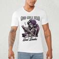 Smut Book Reading Smutty Good That Girls Read Bad Books Men's V-Neck T-Shirt Smut Book Reading Smutty Good That Girls Read Bad Books Men's V-Neck T-Shirt