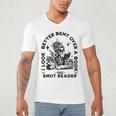 Smut Reader Skeleton Book Lover Dark Humor Art Premium Tri-Blend Men's V-Neck T-Shirt Smut Reader Skeleton Book Lover Dark Humor Art Premium Tri-Blend Men's V-Neck T-Shirt