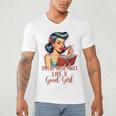 Smutty Spicy Book Reader Spread Those Pages Like A Good Girl Men's V-Neck T-Shirt