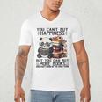 Teacher Bookworm Book Lover Panda Reading Book Librarian Tee Men's V-Neck T-Shirt