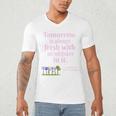 Tomorrow Is Fresh Anne Of Green Gables Book Quote Shirt Premium Tri-Blend Men's V-Neck T-Shirt