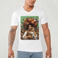 History Month Black Afro Girl Women Book Lovers Floral Men's V-Neck T-Shirt History Month Black Afro Girl Women Book Lovers Floral Men's V-Neck T-Shirt
