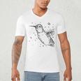 Tucson Festival Of Books TFOB 2010 Hummingbird Mascot Men's V-Neck T-Shirt