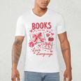 Valentines Book Lover Romance Books Are My Love Language Men's V-Neck T-Shirt