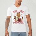 Valentine’s Day Wine Lovers Book Club We Read Wine Labels Men's V-Neck T-Shirt Valentine’s Day Wine Lovers Book Club We Read Wine Labels Men's V-Neck T-Shirt