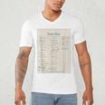 Vintage Library Due Date Card For Book Lovers Librarians Men's V-Neck T-Shirt Vintage Library Due Date Card For Book Lovers Librarians Men's V-Neck T-Shirt