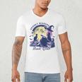 Vintage Sexy Witch Spooky Readers Book Lover Club Halloween Men's V-Neck T-Shirt