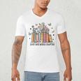 Wildflower Floral Book Just One More Chapter Men's V-Neck T-Shirt Wildflower Floral Book Just One More Chapter Men's V-Neck T-Shirt
