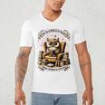 Wise Owl Reading Books Men's V-Neck T-Shirt