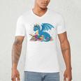 In A World Full Of Bookworms Be A Book Dragon Men's V-Neck T-Shirt
