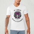 If I Wreck Pause My Audiobook Lover Reader Book-Club Women Men's V-Neck T-Shirt If I Wreck Pause My Audiobook Lover Reader Book-Club Women Men's V-Neck T-Shirt