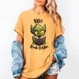 100 Book Goblin Cute Book Reader And Library Lover Women's Comfort Colors T-Shirt Mustard